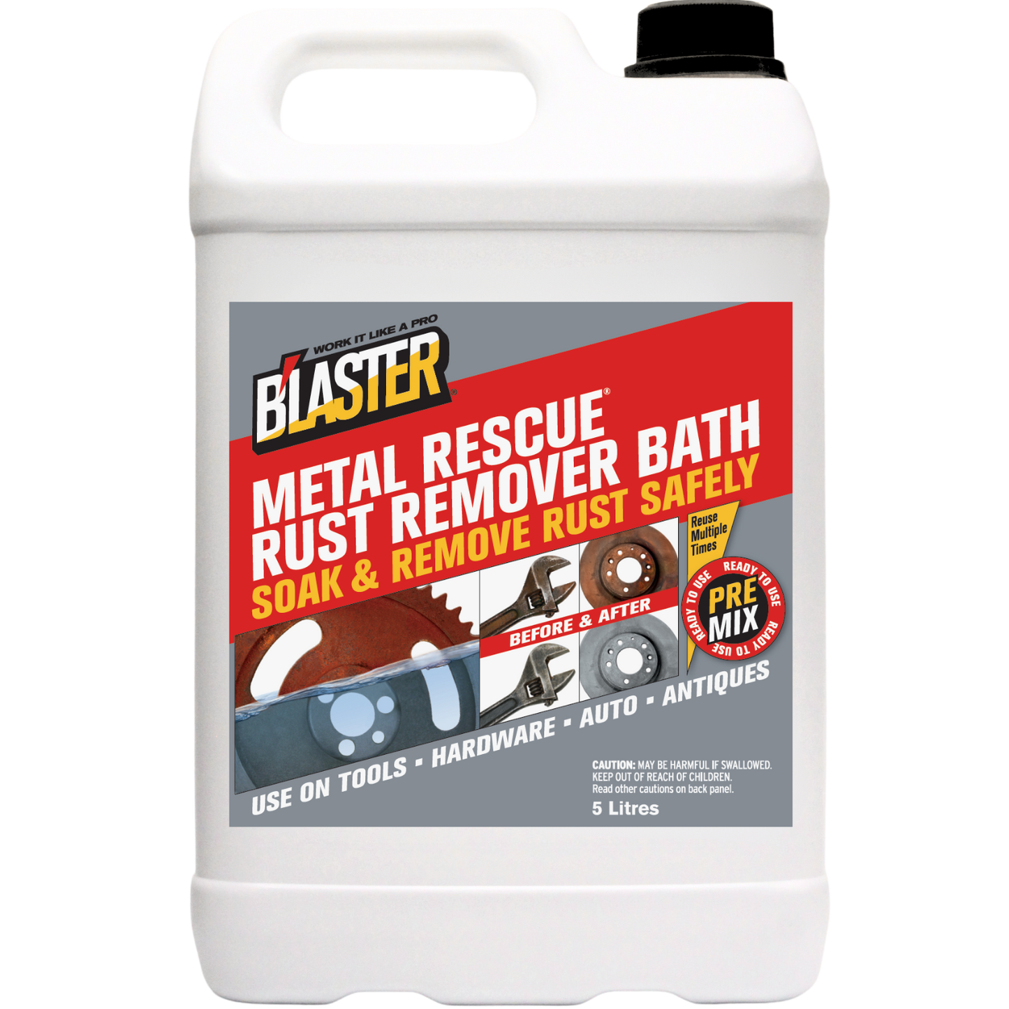 Metal Rescue Rust Remover Bath